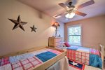Bunk room with twin and bunk bed